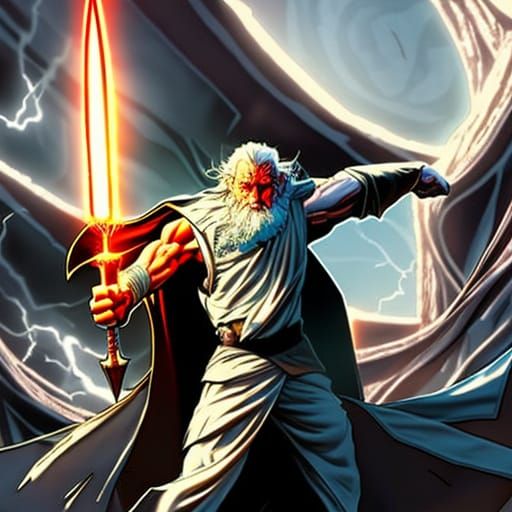 Gandalf as a Comic Book Superhero