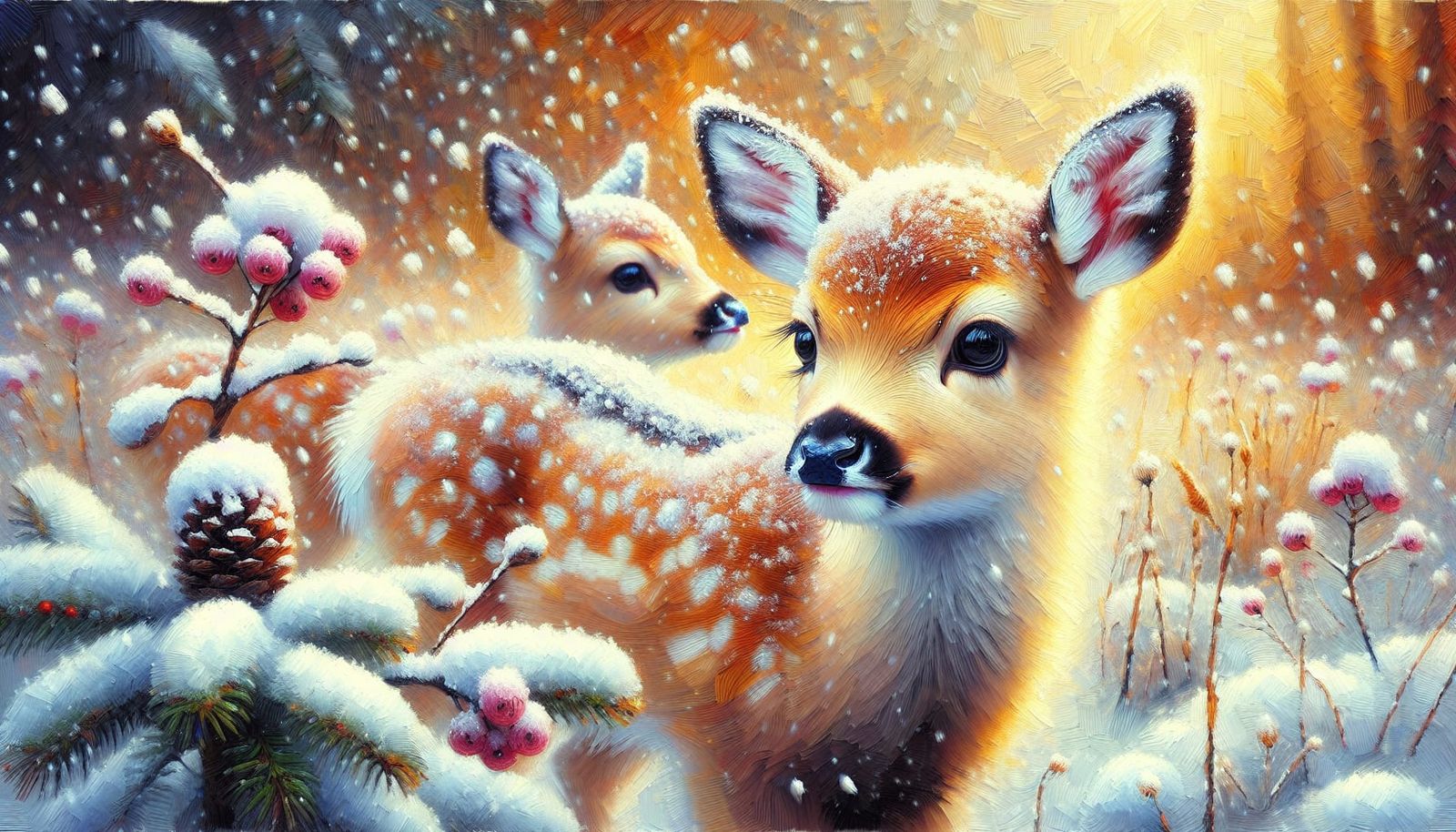 The first winter... 🦌