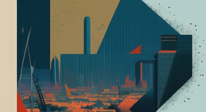 Gaza Enclave: Vector Art Illustration of Confined Living