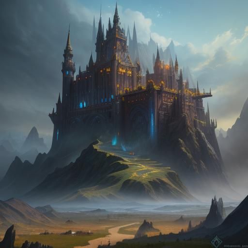 Fantasy Portal in Detailed Matte Painting