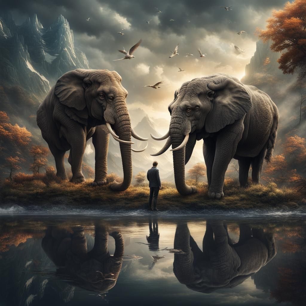 Spectacular Hybrid Animal in Digital Matte Painting