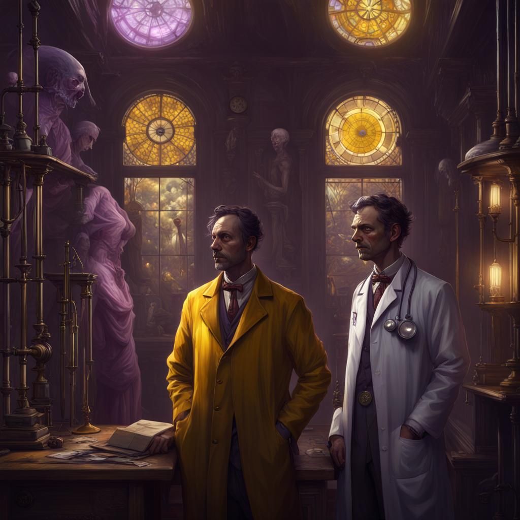 1920s Psych Ward: Dark Fantasy Concept Art