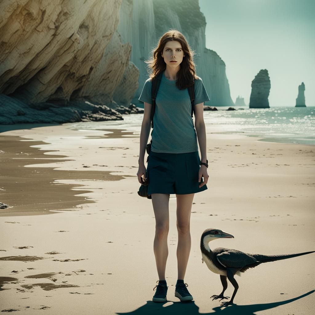 Anna Kendrick Birdwatching with Pterodactyls on Mesozoic Bea...