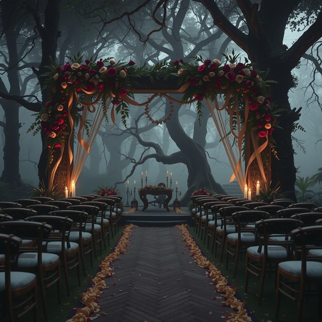 Majestic Victorian-Inspired Wedding in a Primeval Forest