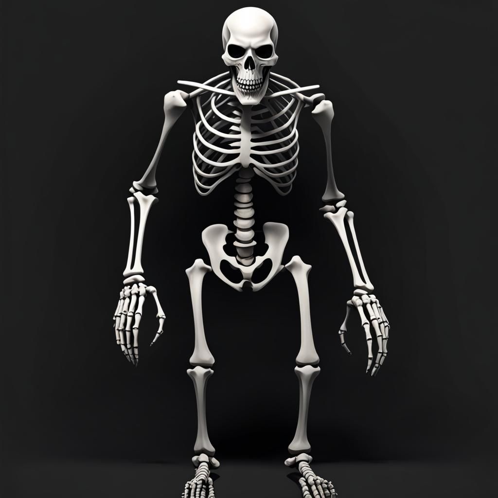 Creepy Demonic Skeleton Image