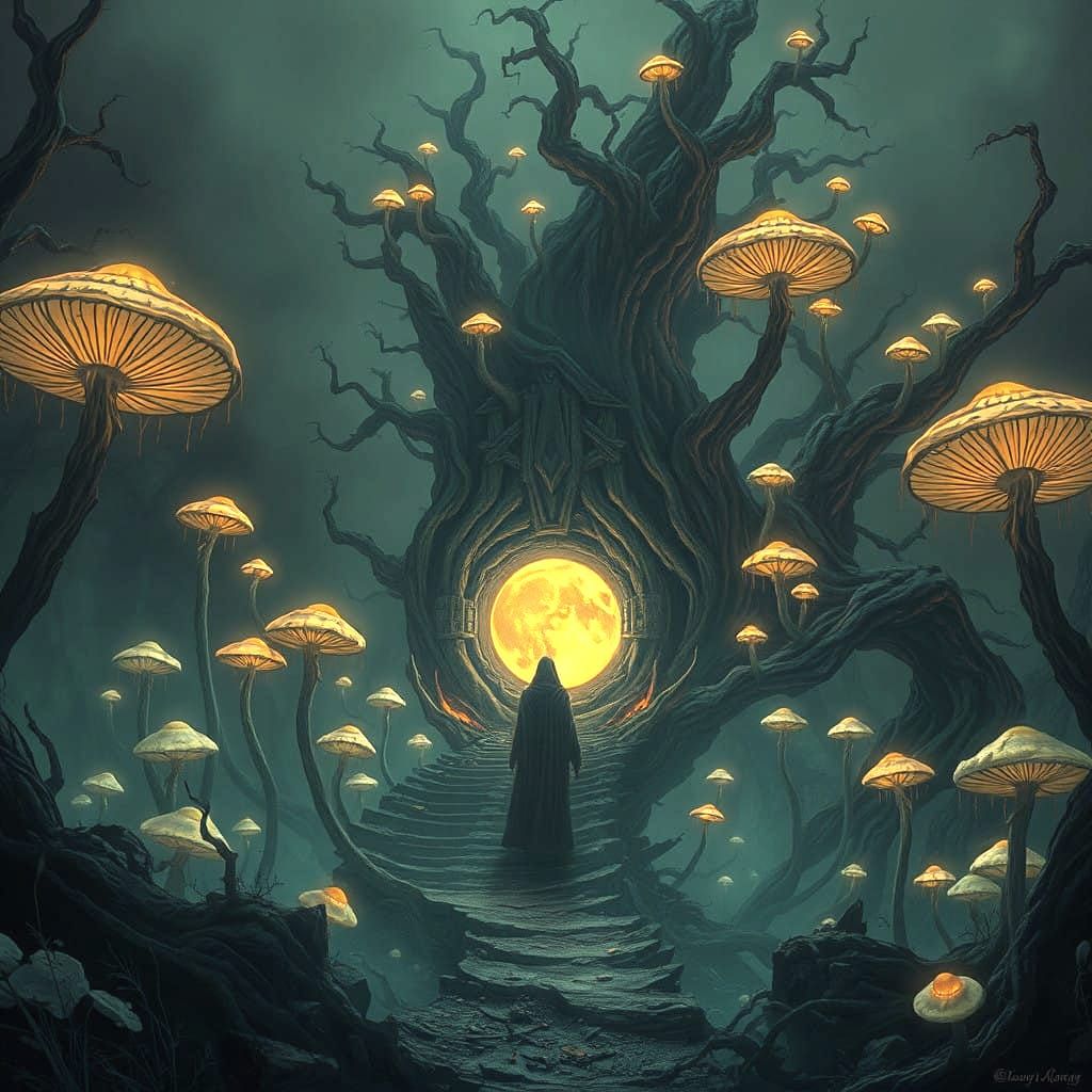 Ethereal Fantasy Realm in Vibrant Hues