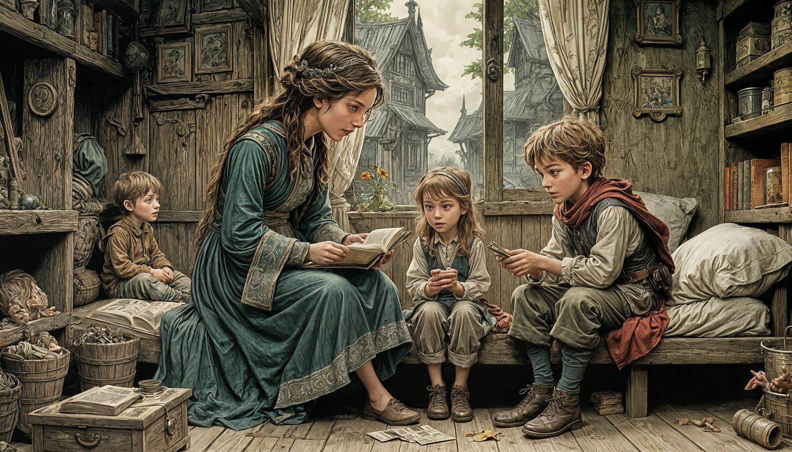 Enchanting Tales: A Storybook Illustration