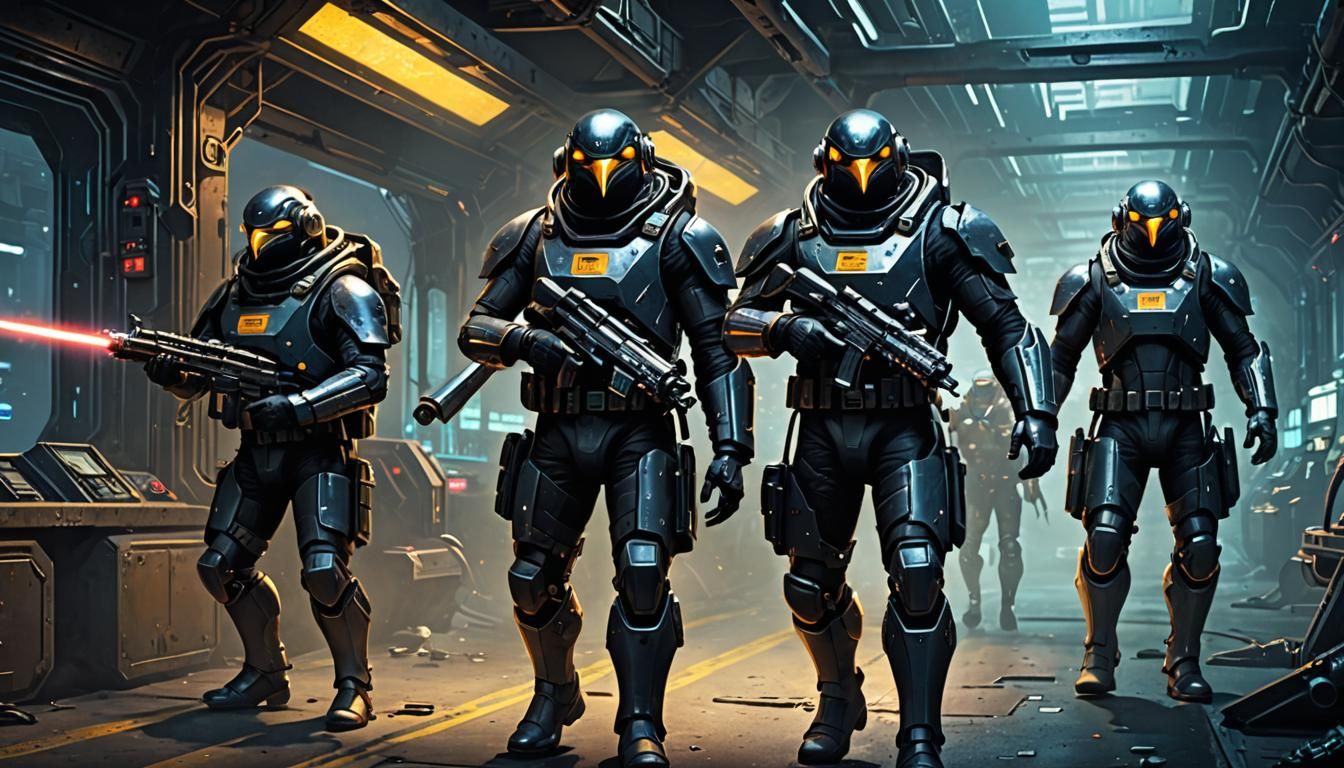 Cyber-penguin assault team