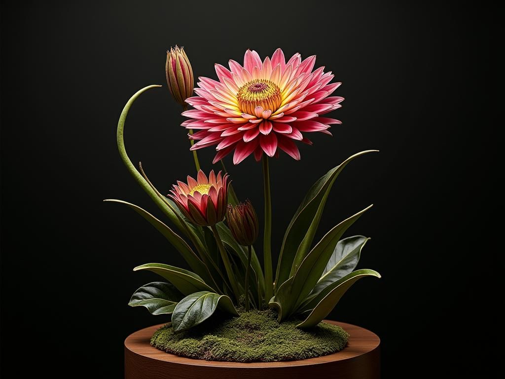 Dark Velvet Semisculptural Collage Diorama