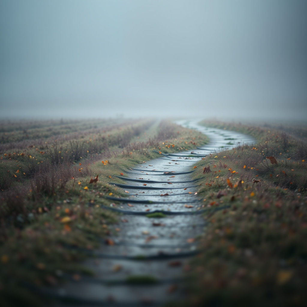 Autumn Fields in Grey: A Study in Fatigue