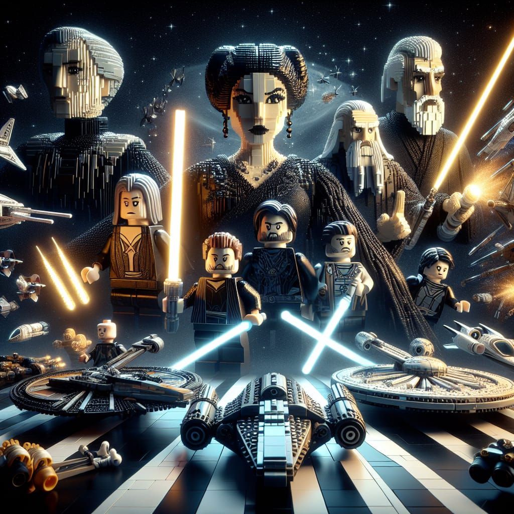 Lego Star Wars Movie Poster: Epic Space Opera