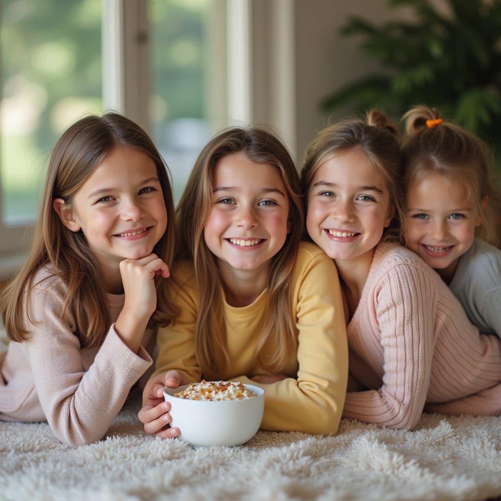 Joyful Moment Captured in Vibrant Colors