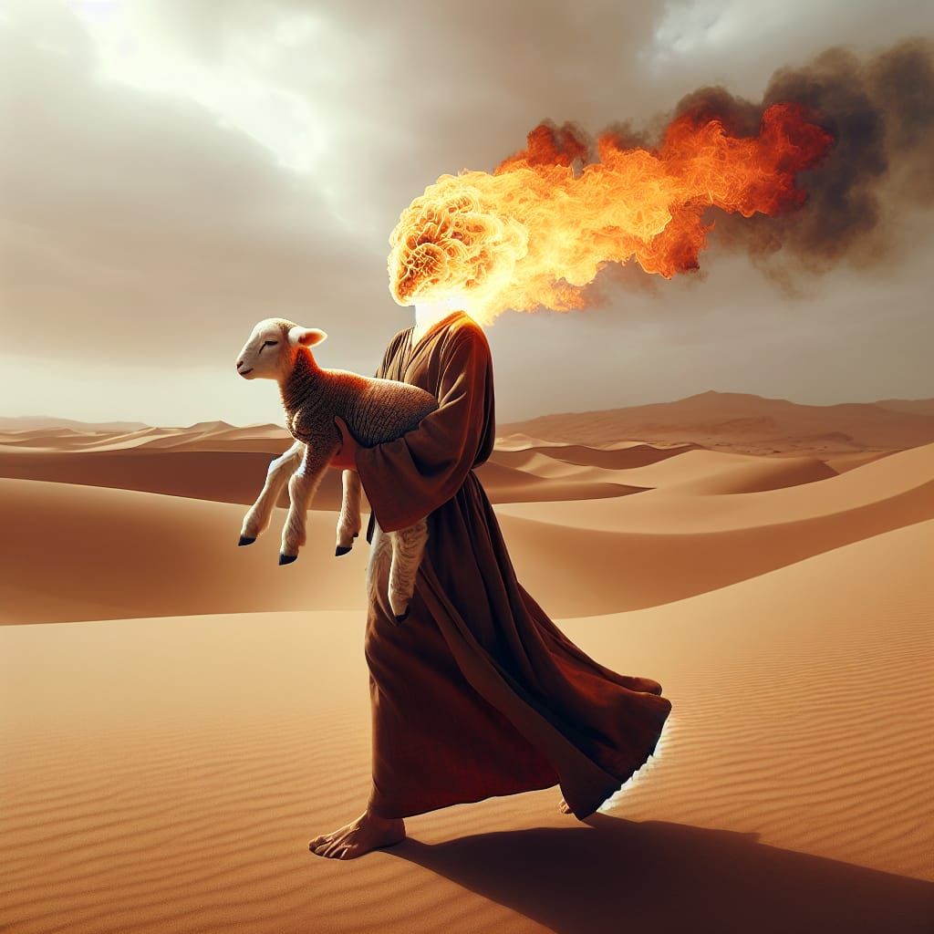 Desert Goddess Ignited by Inner Flame