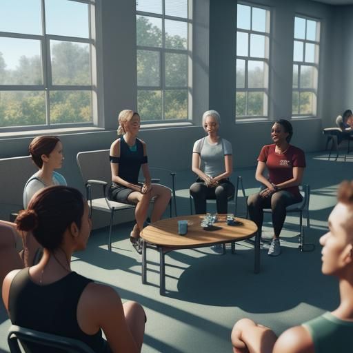 Wellness Coach Facilitates a Supportive Group Session