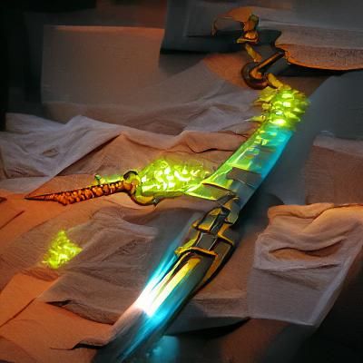 Glowing Sword with Intricate Details