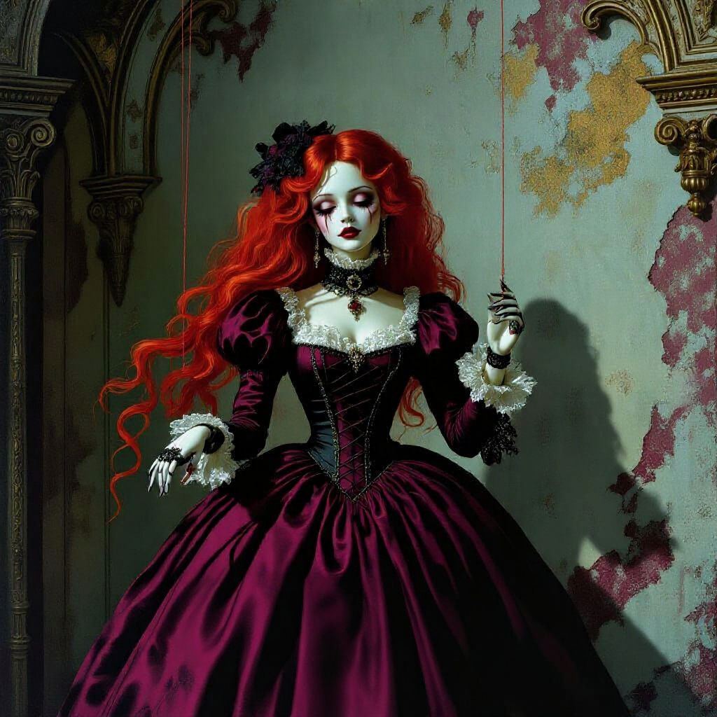 porcelain marionette doll