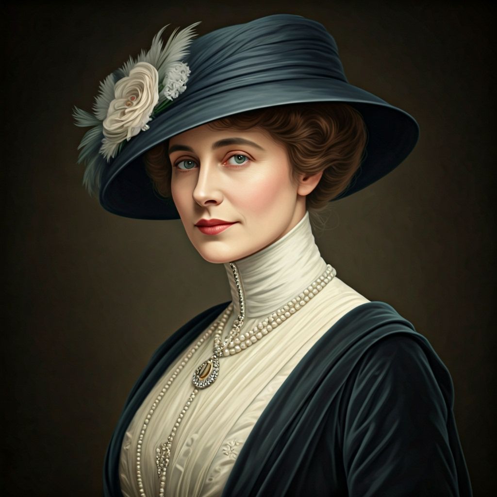 French Countess Portrait in 1914 Style