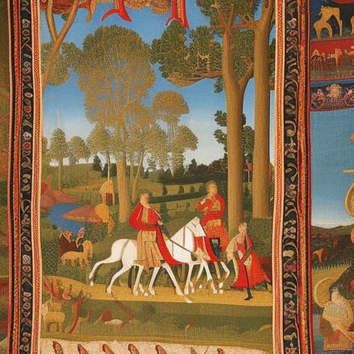 Medieval Tapestry: The Hunt of the Unicorn