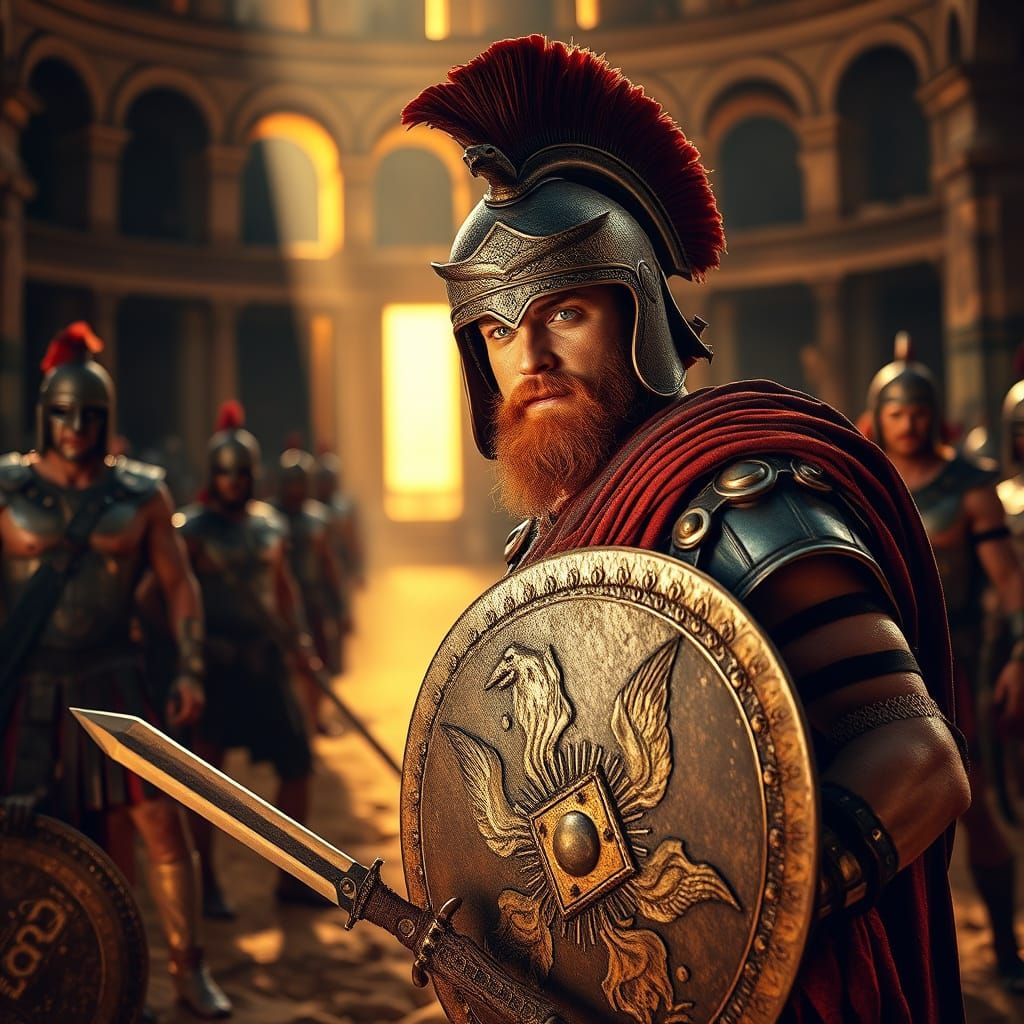 Spartacus, Thracian Gladiator in Ancient Roman Arena