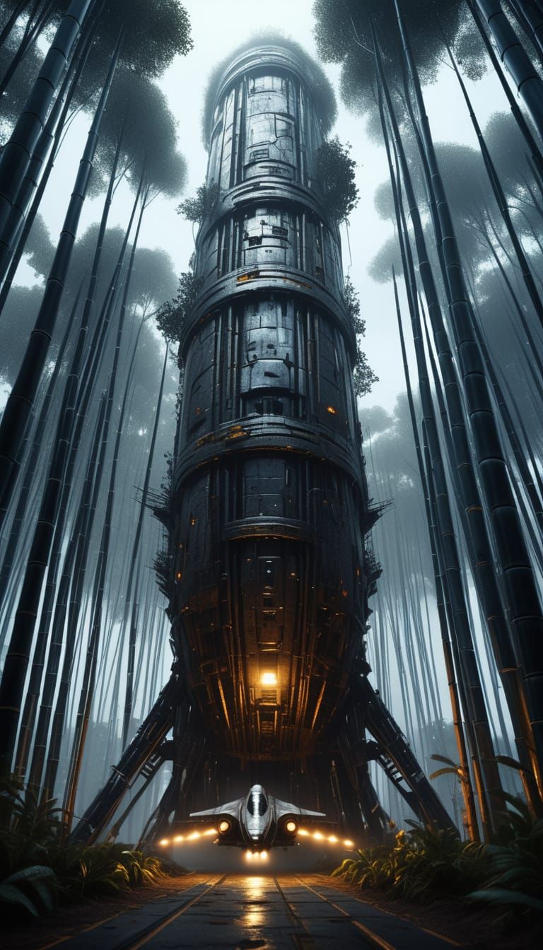 Spaceships Immobilized by Lashing Bamboo Trees