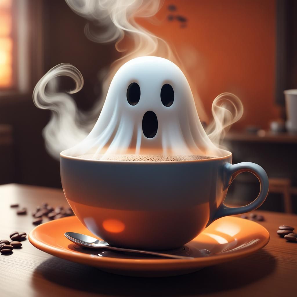 Ghostly Coffee: Digital Rendering by Goro Fujita