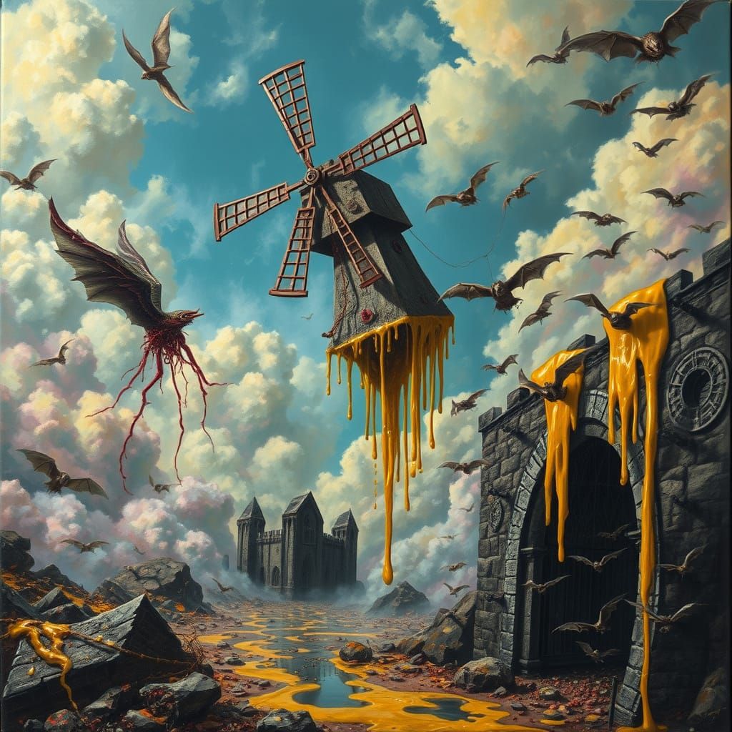 Surreal Dreamscapes of Carnage and Chaos in Steampunk Style