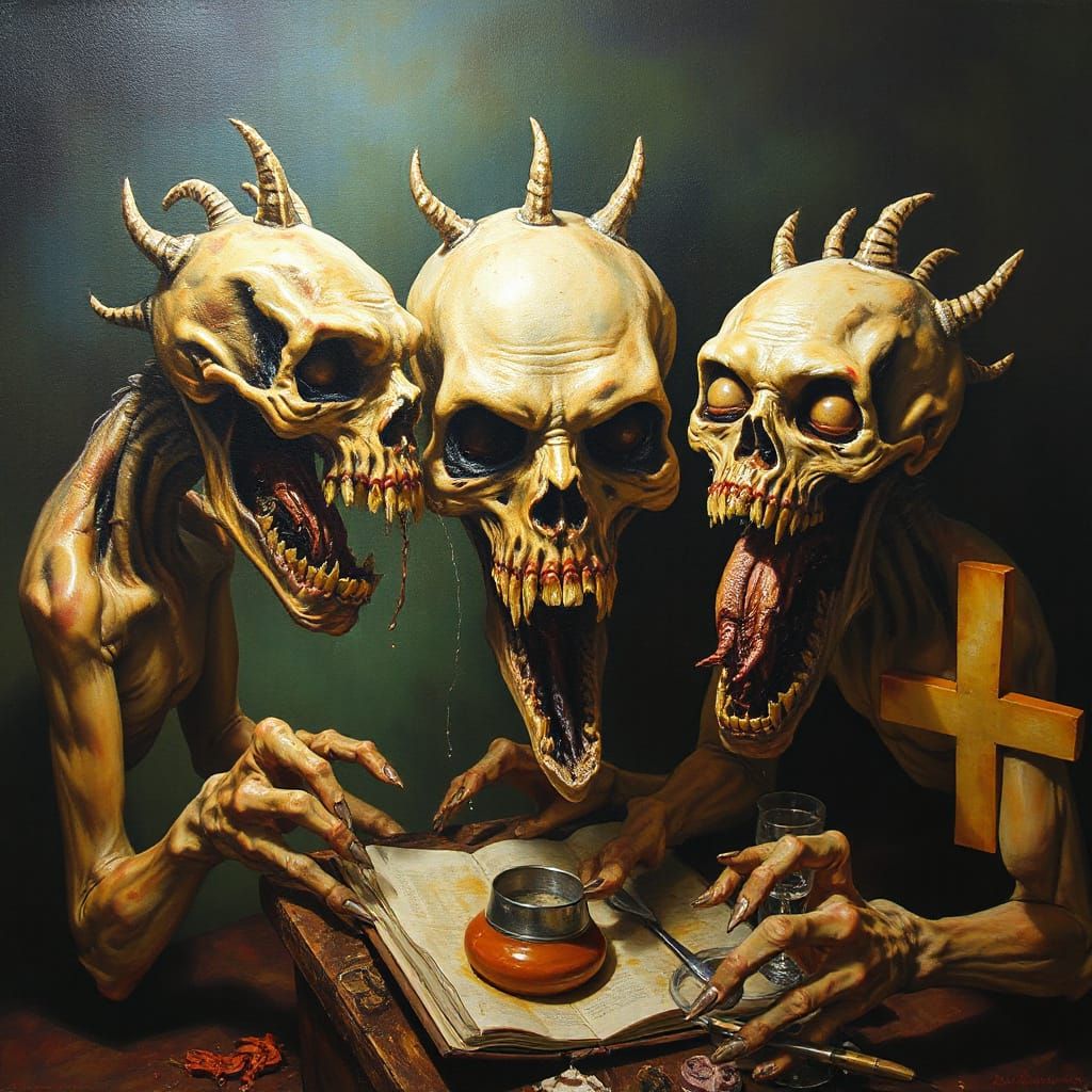 Surreal Horror in Style of Salvador Dali