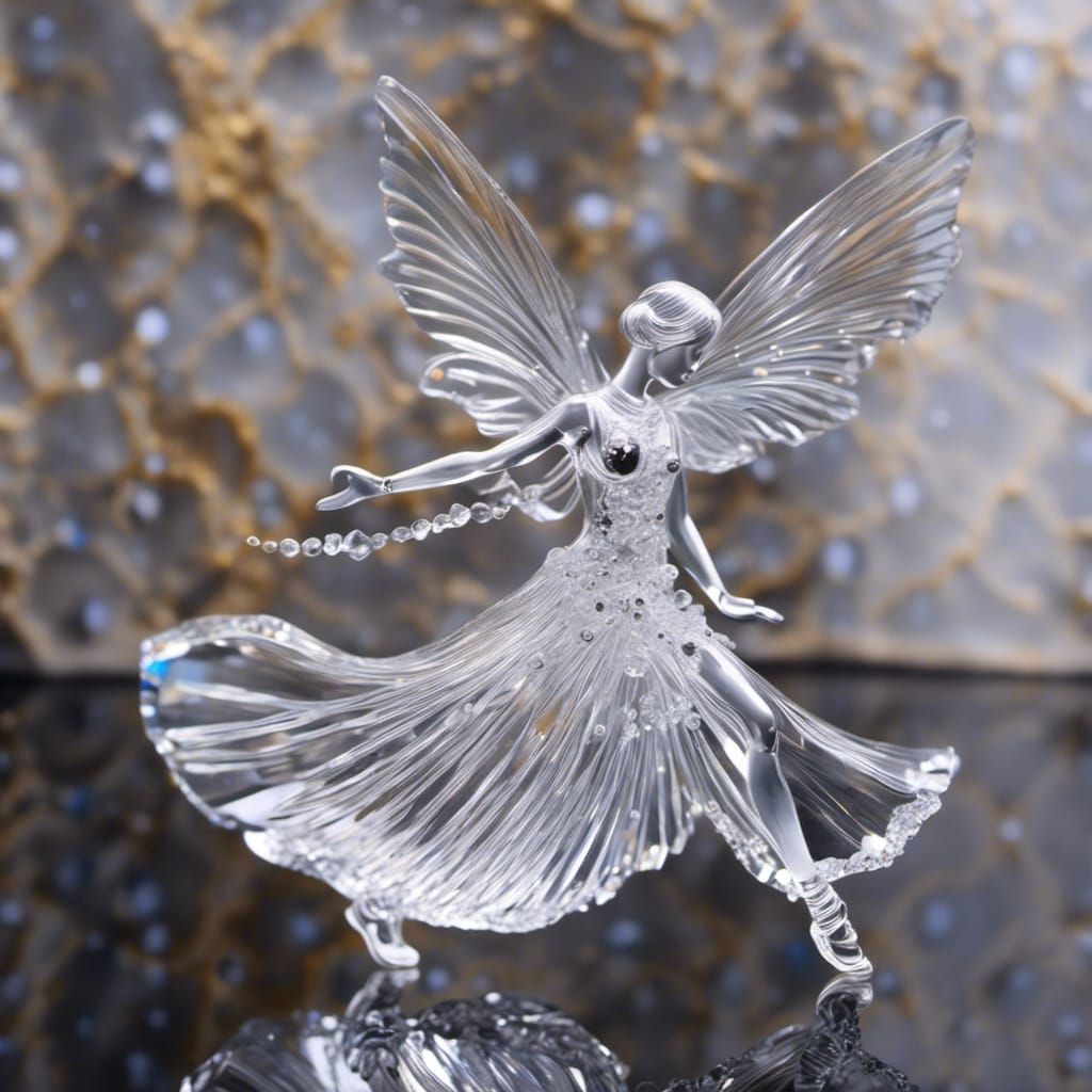 Crystal Fairy Figurine in Hyperreal Detail