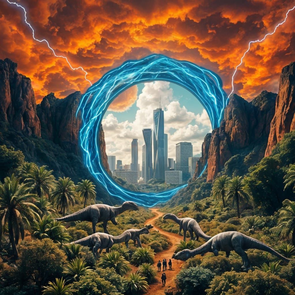 Jurassic Portal: Prehistoric Meets Modern