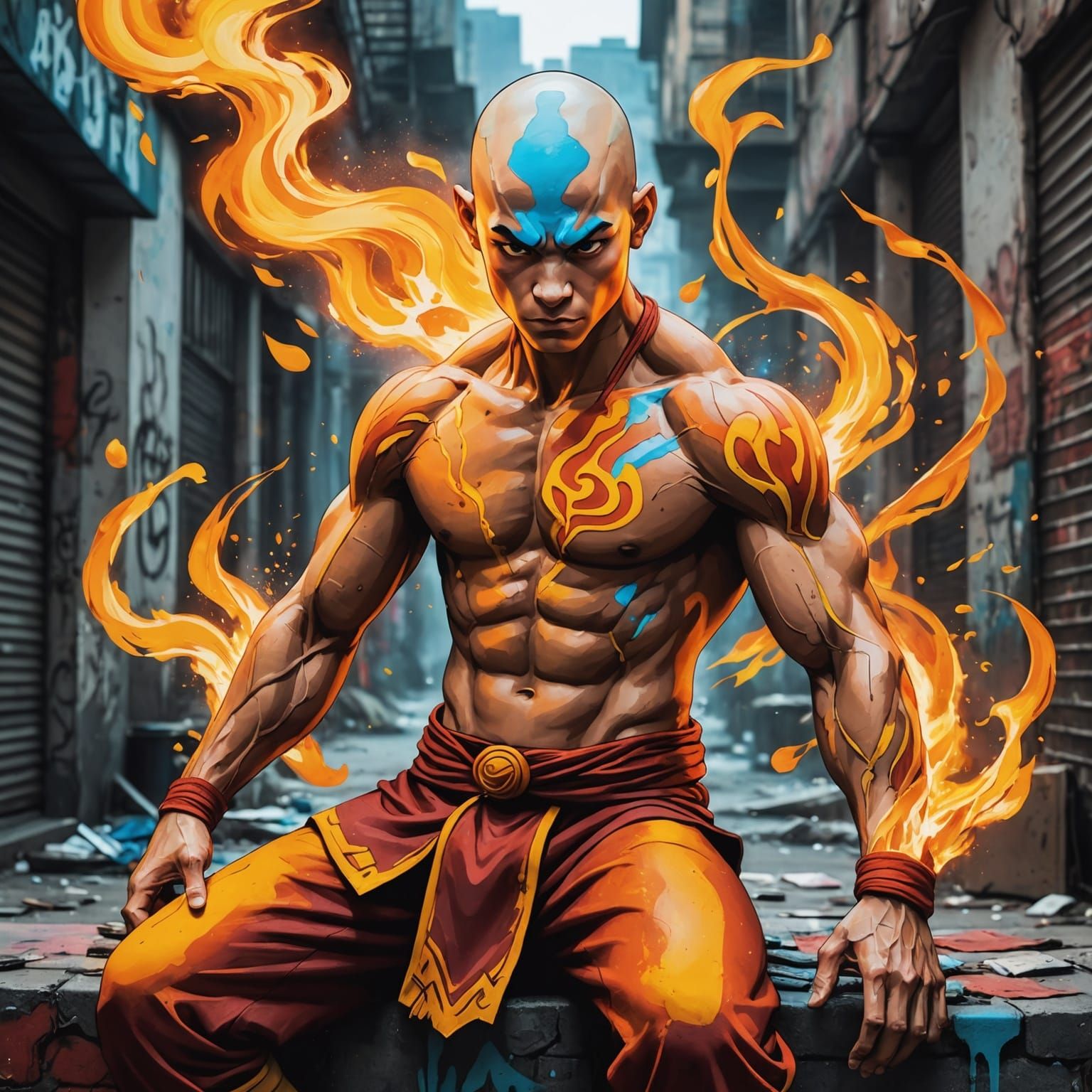 Fire Bending Avatar