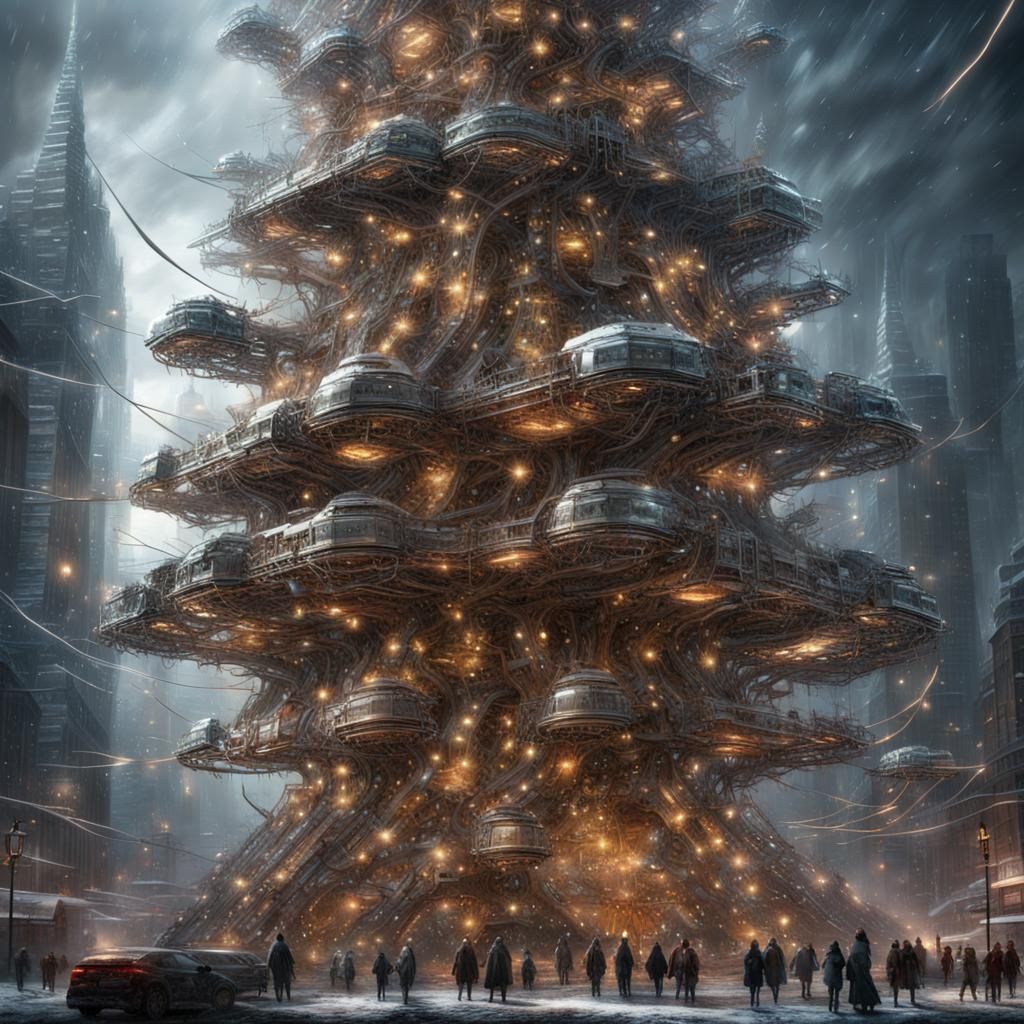 Future Christmas Tree-town