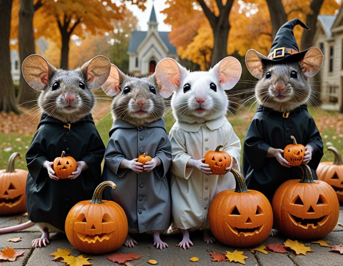 Cleverly Disguised Animals Trick-or-Treating