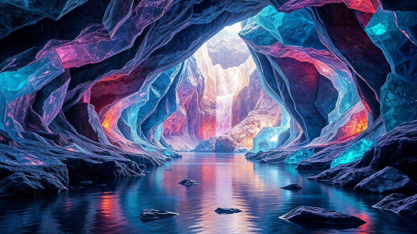 Crystal Cave of Refracted Wonder