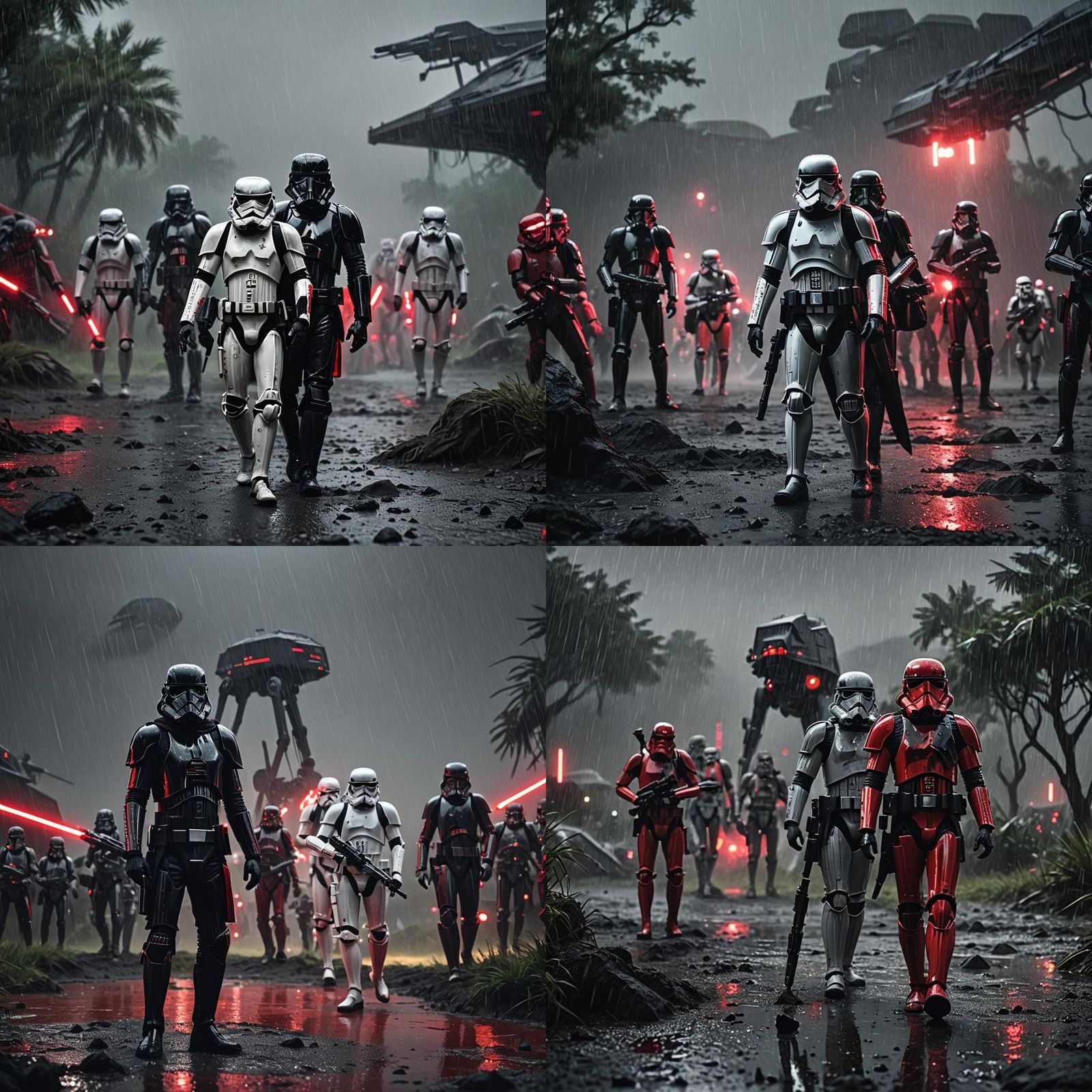 Star Wars Planet: Sith Stormtroopers in Cinematic Night Scen...
