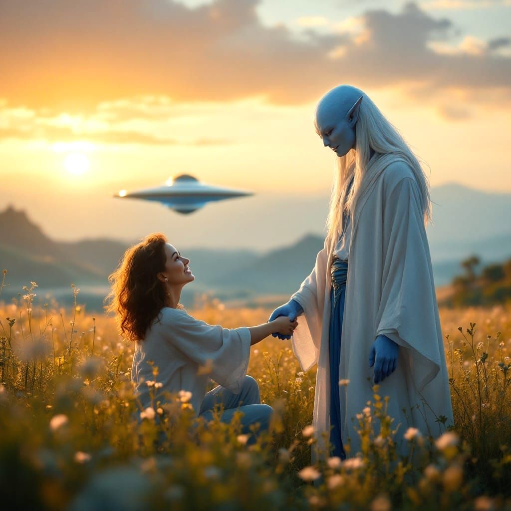 Warm Reunion in a Fantastical Meadow