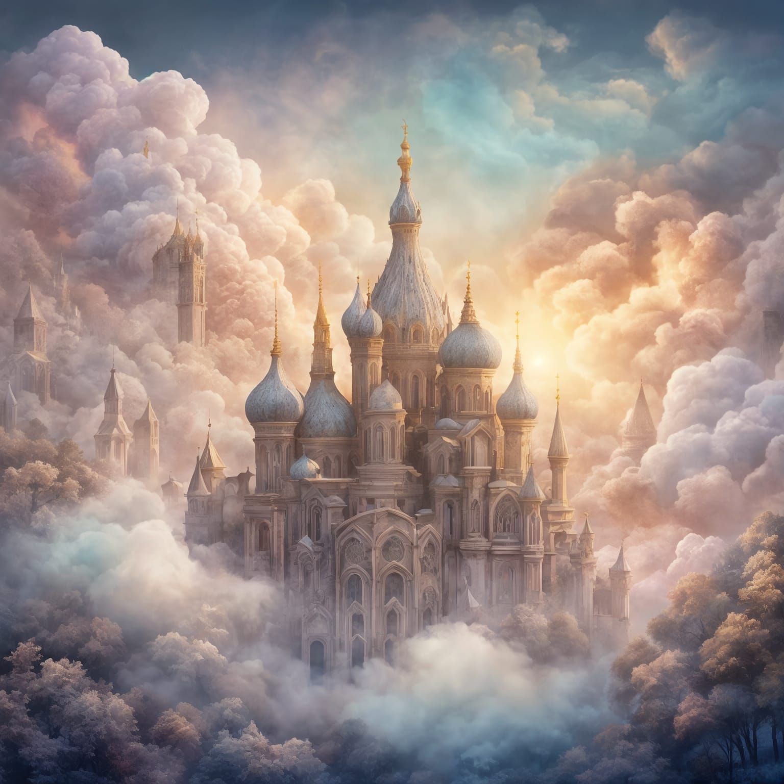 Dreamscapes in the Clouds: An Impressionist Cityscape