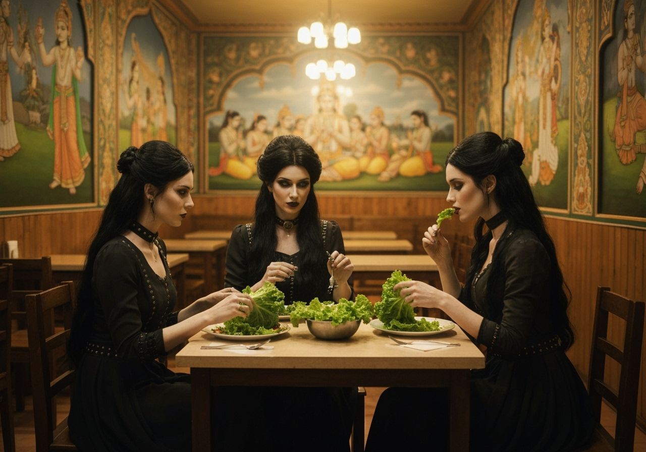 Vegan Vampire Lettuce Meal in Krishnaite Eatery