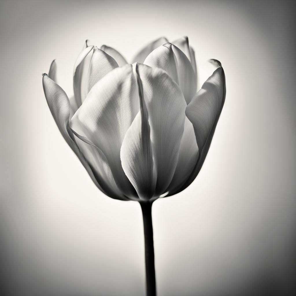 White Tulip in Hair, Professional Photography