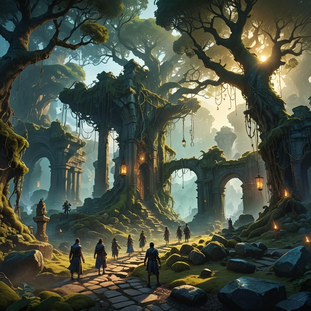 Fantasy Freedom: Mystical Escape in Ancient Ruins