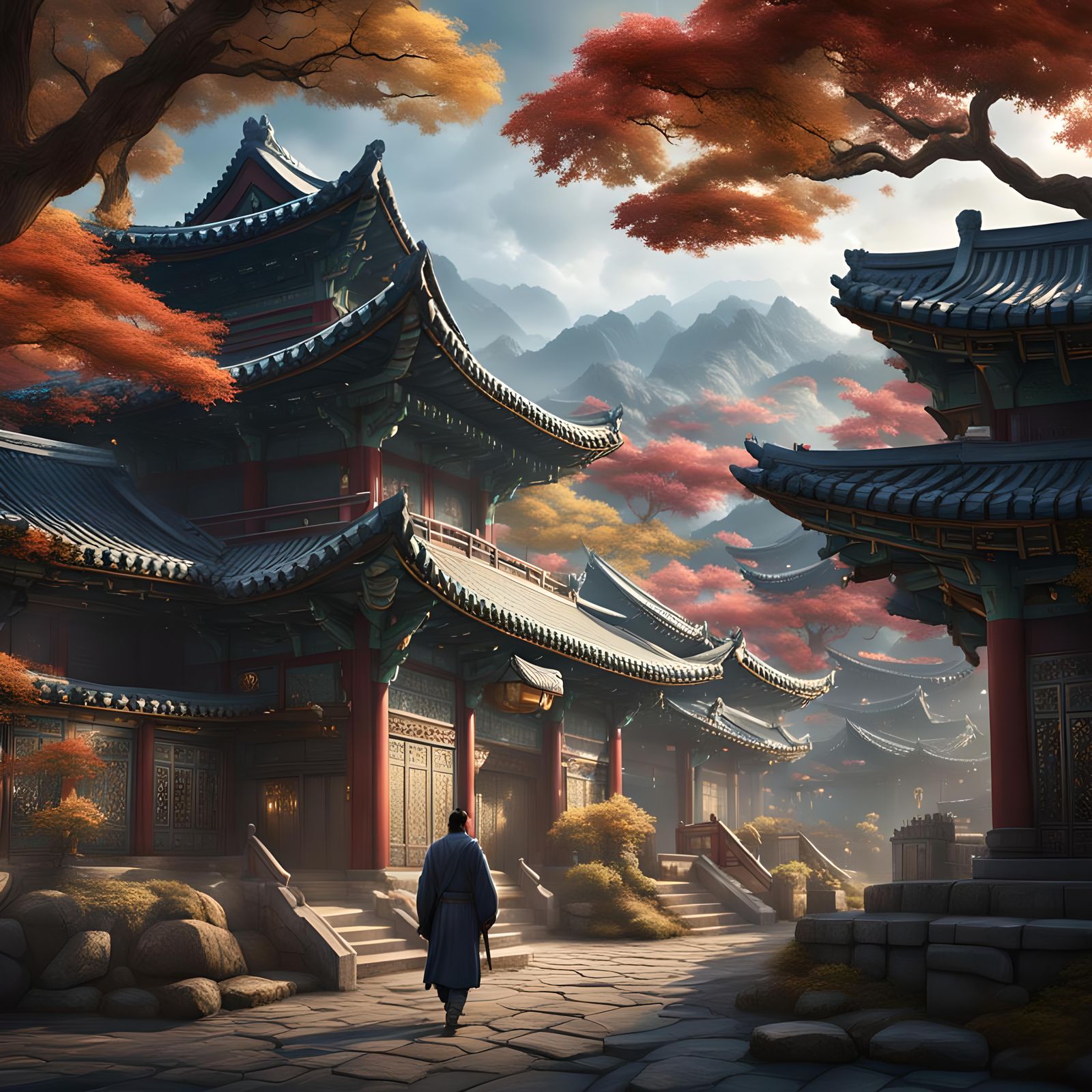 South Korean Business Travel: Fantasy Concept Art