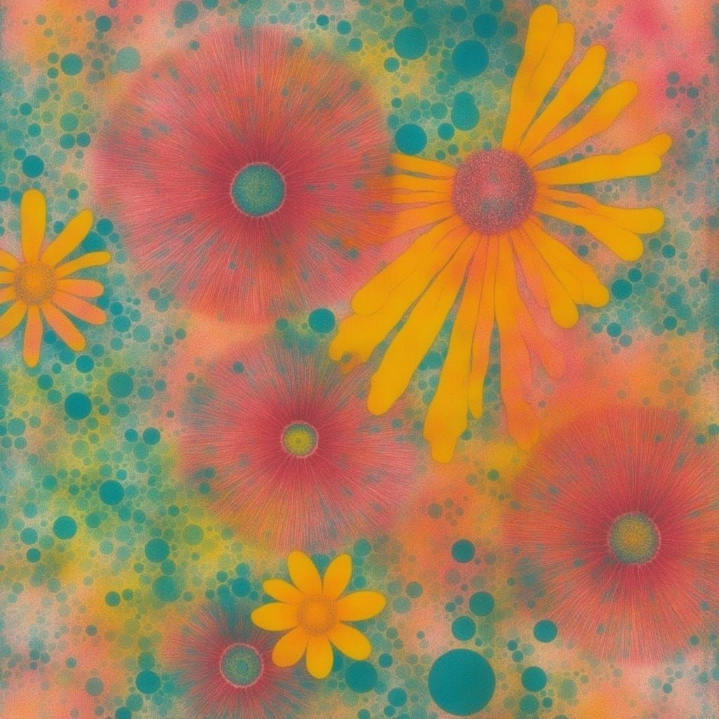 Blooming Flowers in Gelatin Silver Print