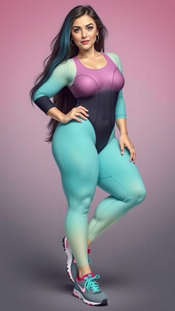 Pastel Beauty in Spandex