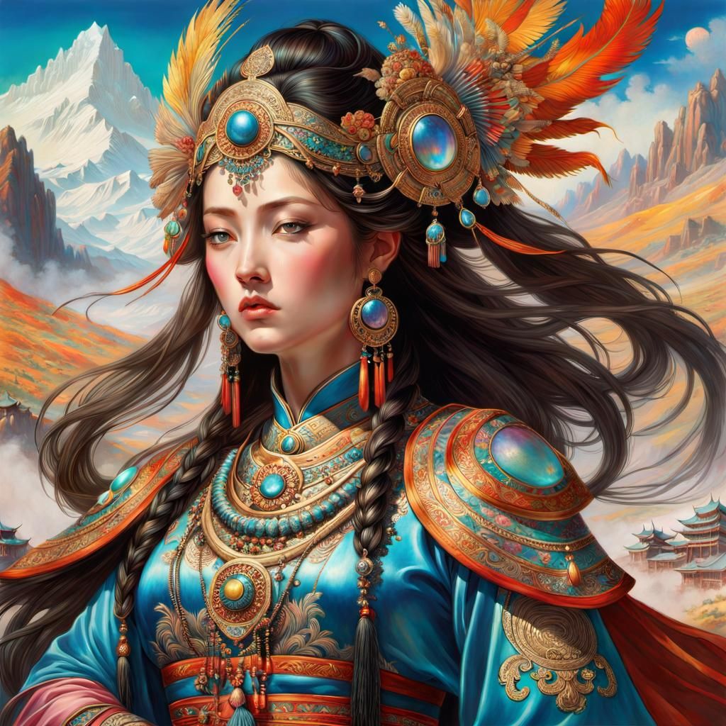 A beautiful Mongolian Beauty