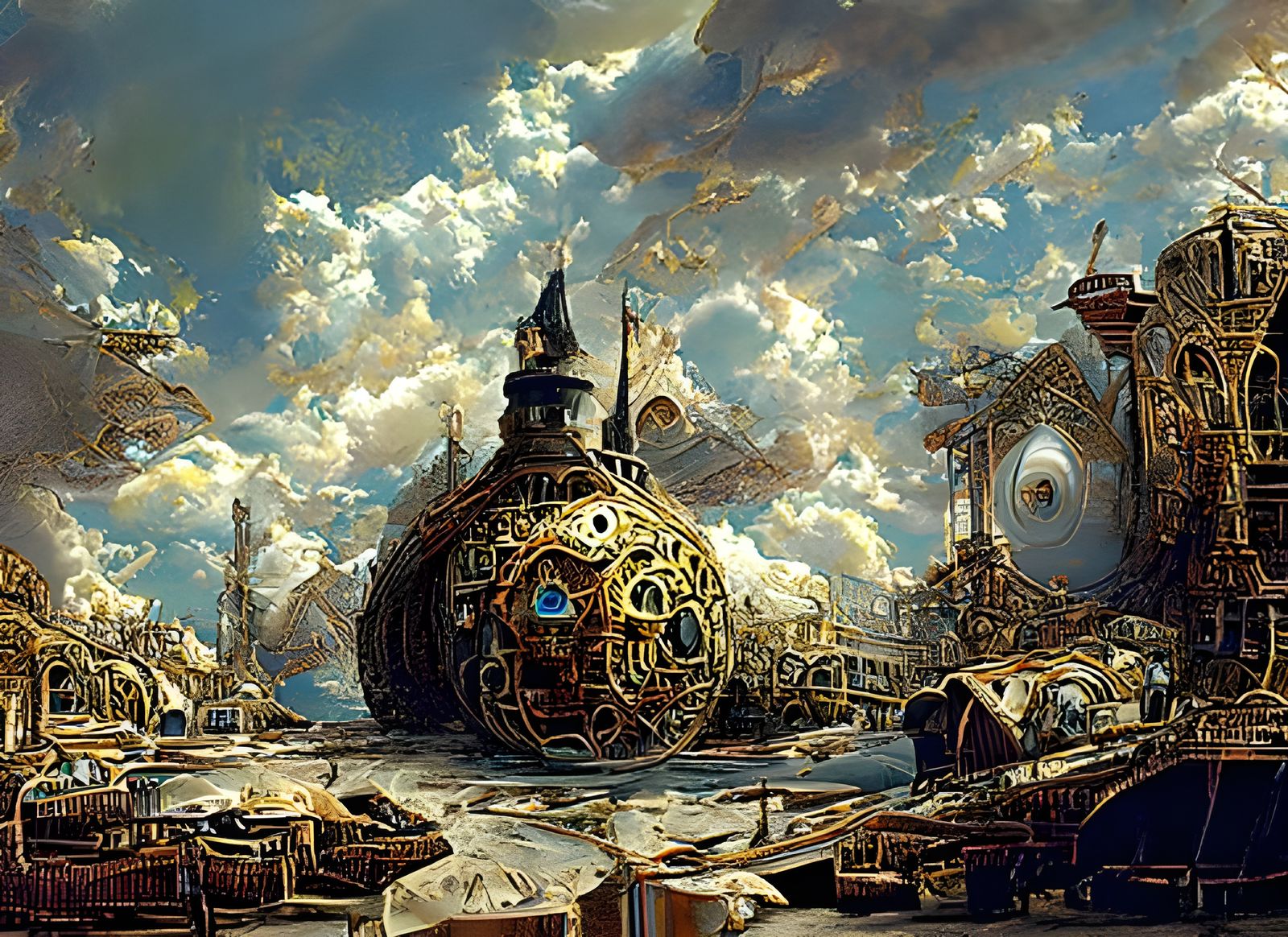 Steampunk Wasteland in Italian Renaissance Style