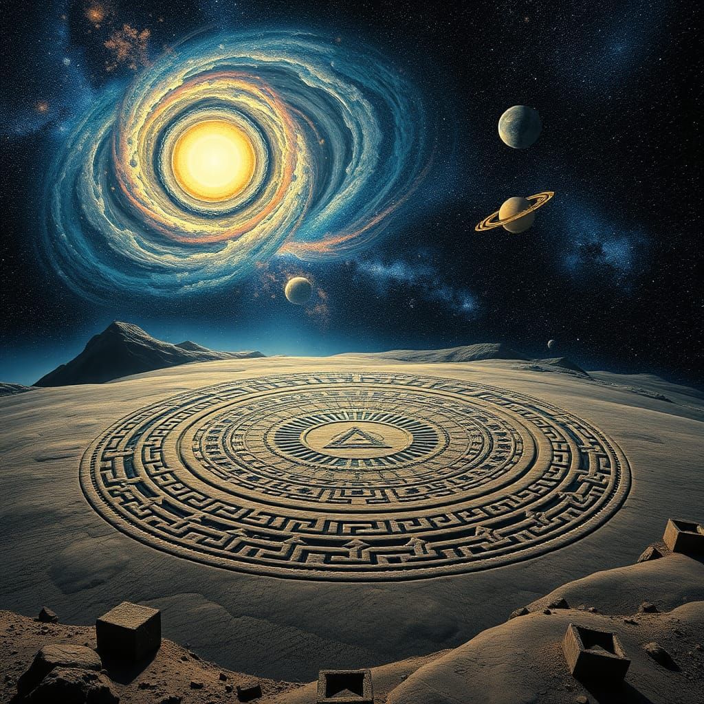 Cosmic Geoglyphs: Ancient Symbols in Harmony