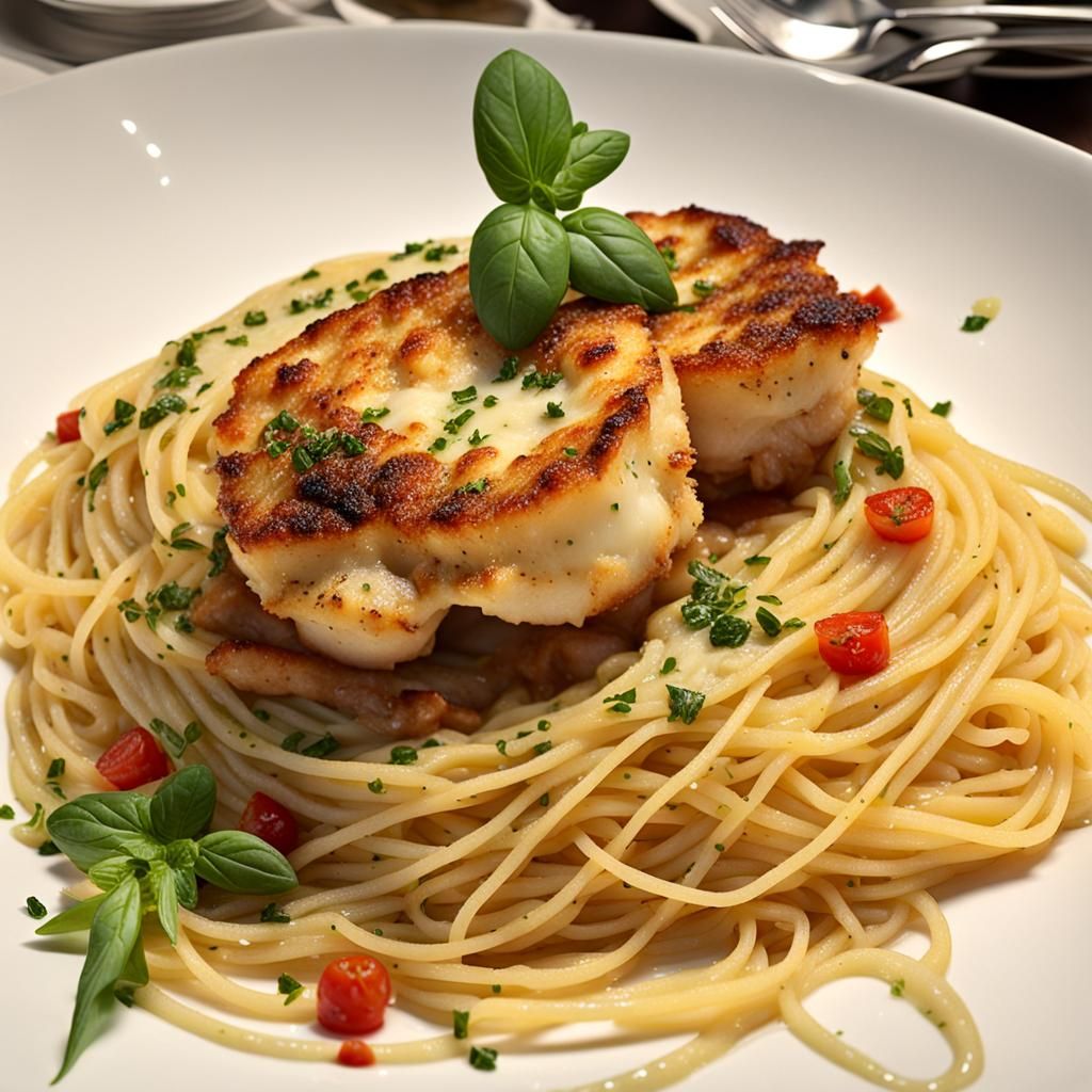 🍽️ Coquilles Saint-Jacques on spaghetti