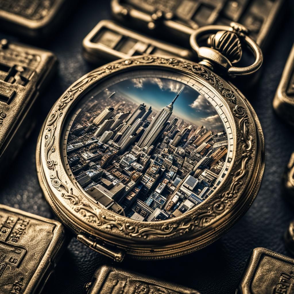 New York City Inside a Pocket Watch
