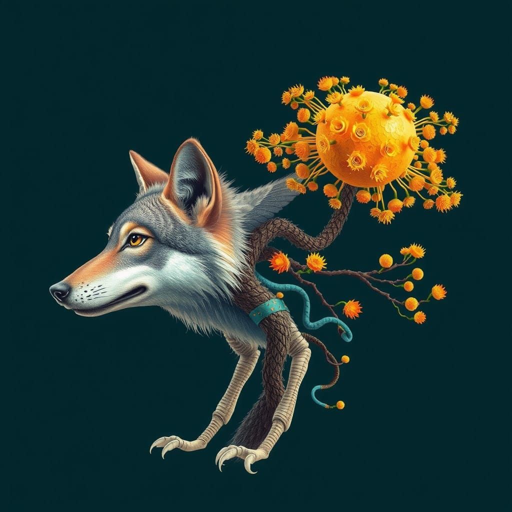 Harmonious Animal Machine Hybrids in Cyberpunk Elegance