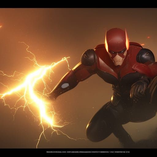 Jason Todd with Force Lightning, Digital Art