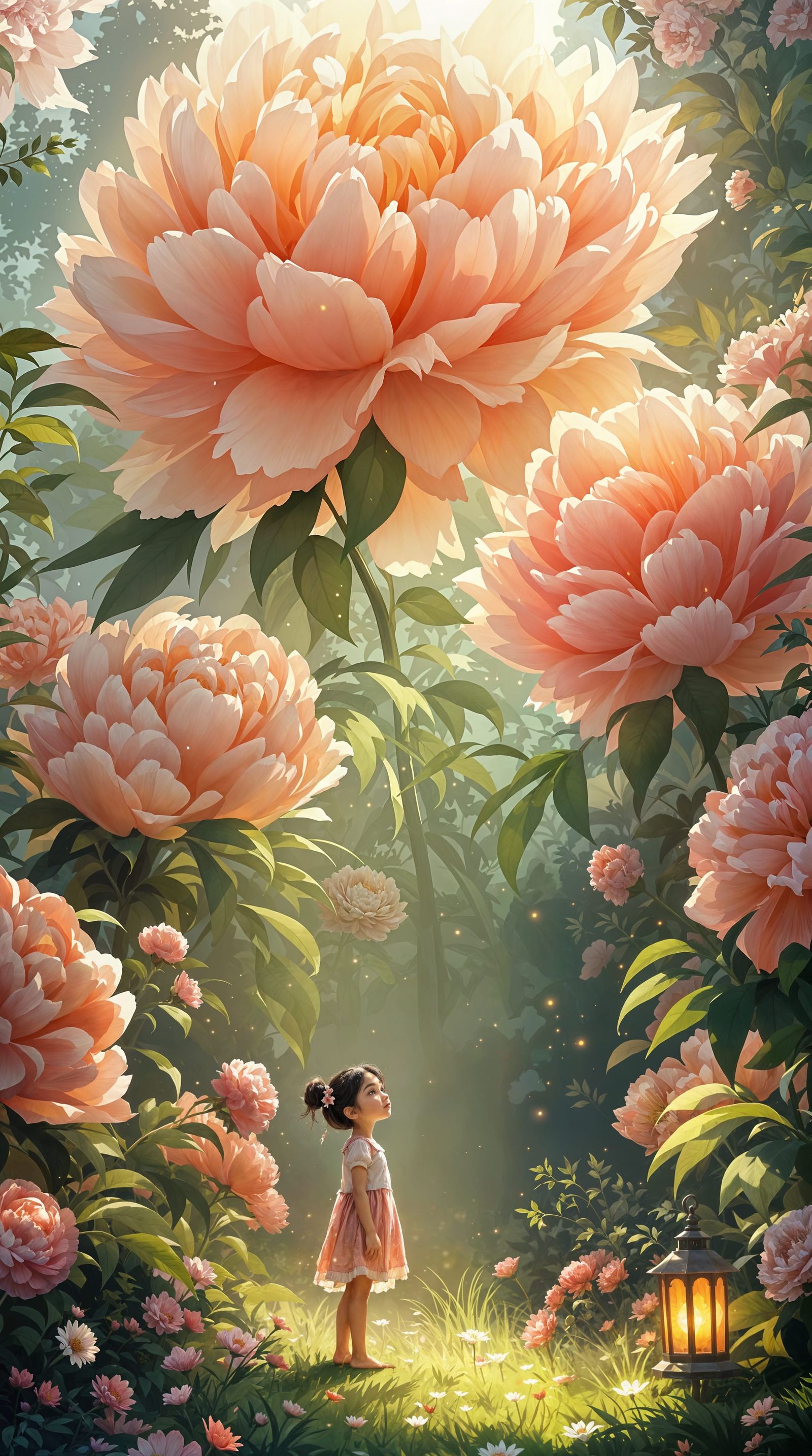 Garden of Whimsy and Wonder in Vibrant Colors